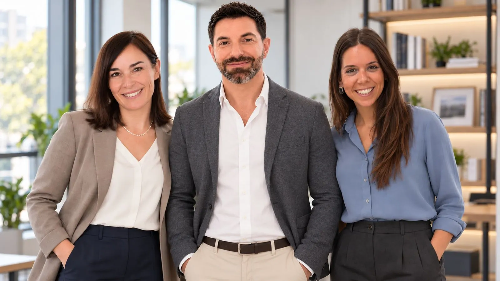 Olmo Aznar con titulares de centros educativos